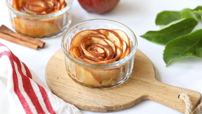 Baked Apple Roses 