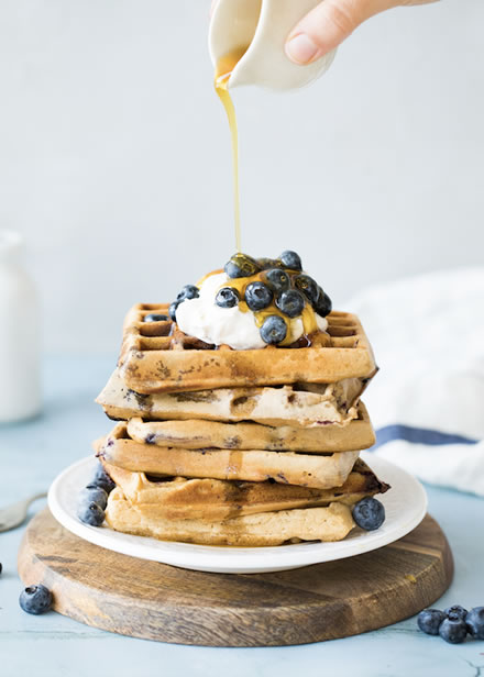 Wild Blueberry Waffles 