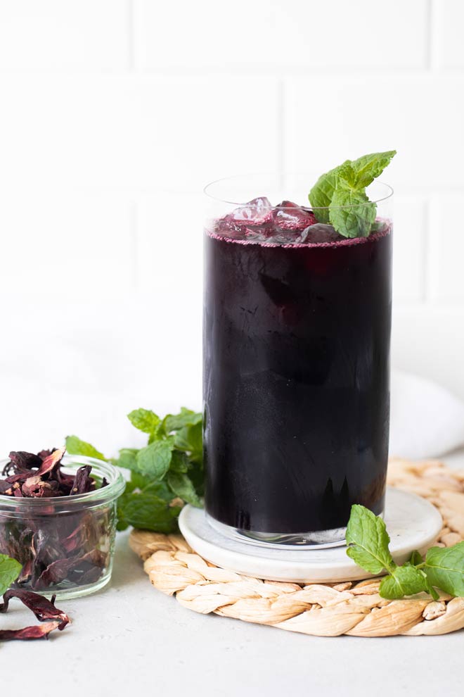 Wild Blueberry Hibiscus Iced Tea