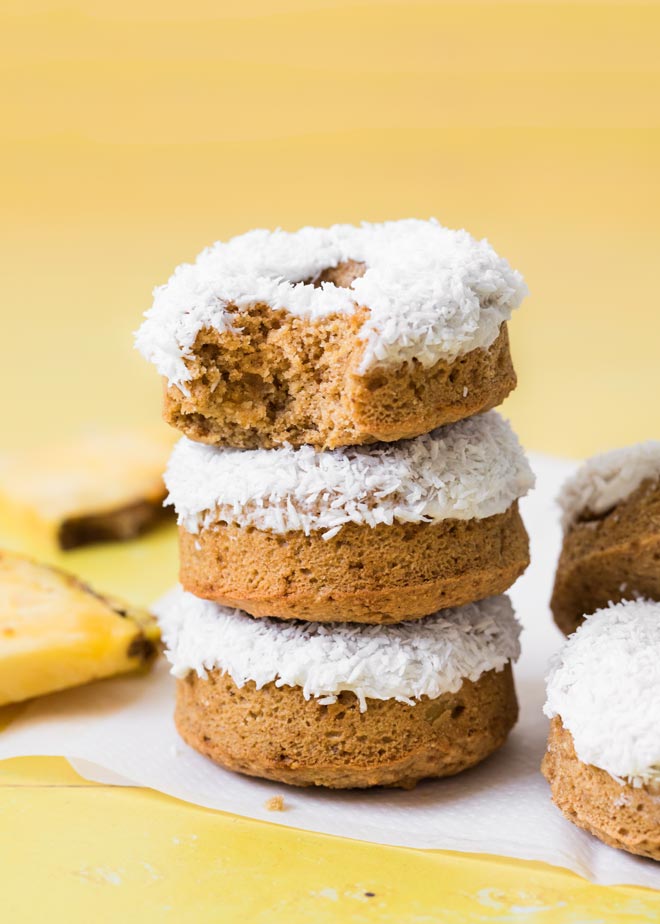 Pineapple Coconut Donuts