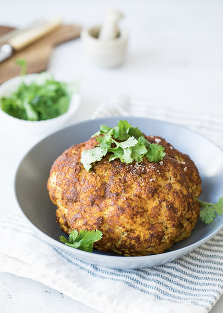 Roasted Whole Cauliflower