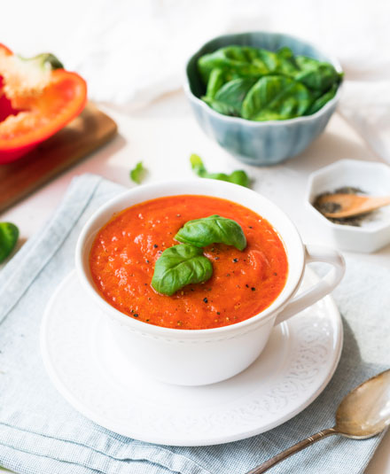 Roasted Red Pepper & Tomato Soup