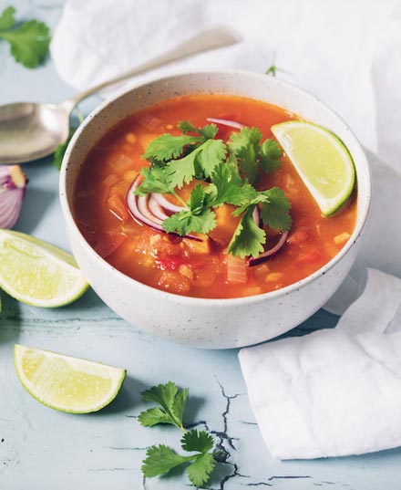 Sweet Potato Tortilla Soup