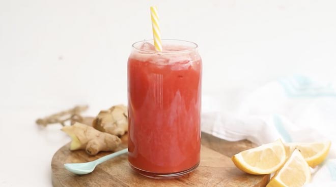 Watermelon Ginger Lemonade 